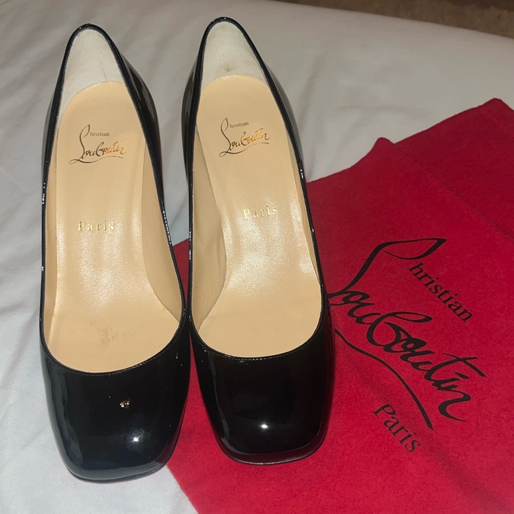 Louboutin Cadrilla Black size 37 BRAND NEW WITH TAGS BOX AND DUST BAG